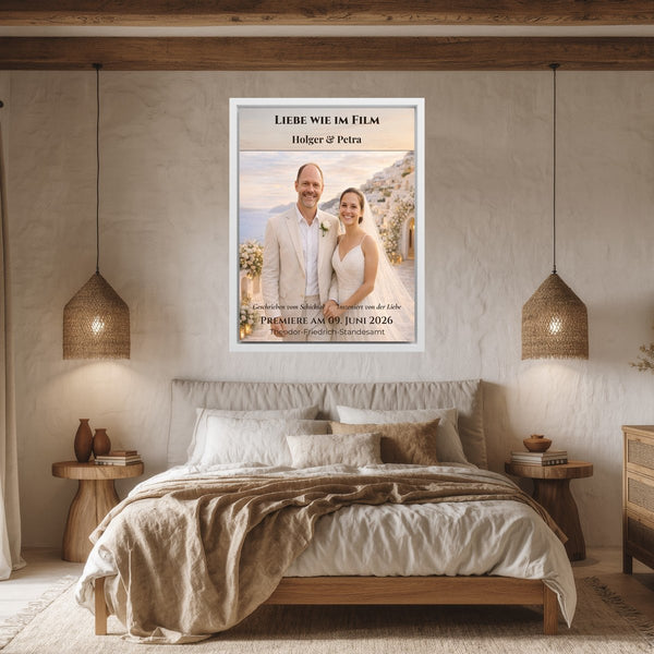 Euer Foto als romantisches Leinwandbild im Kino-Look – personalisiertes Wandbild
