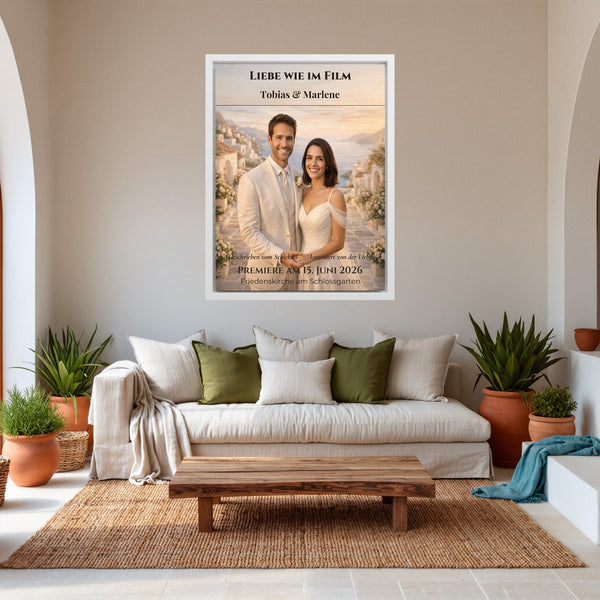 Euer Foto als romantisches Leinwandbild im Kino-Look – personalisiertes Wandbild