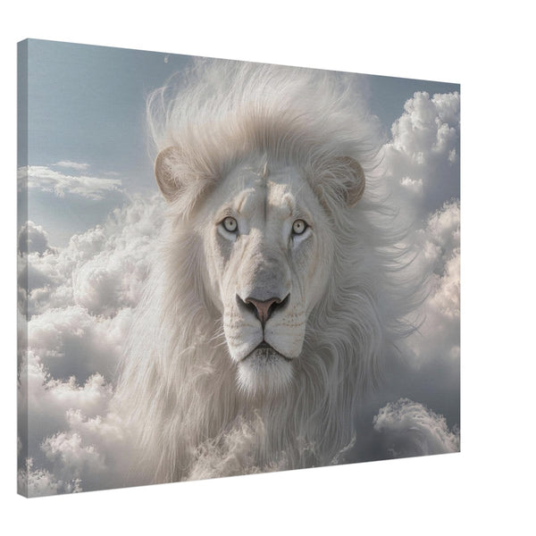 Wandbild Majestätischer Löwe im Himmel auf Leinwand