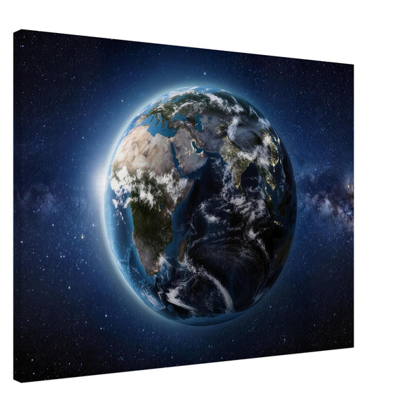 Wandbild Weltall und Erde B-00027 auf Leinwand