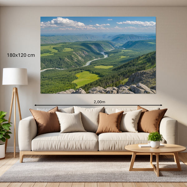 Leinwandbild Berglandschaft im Sommer180x120 cm Querformat