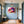 Leinwandbild Bunte Lippenkunst fuer Flur und Eingang blau Querformat