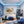 Leinwandbild Goldener Baum unter blauem Himmel fuer Jugendzimmer blau Querformat