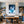 Leinwandbild Lebendige Freiheit fuer Kueche und Esszimmer blau Hochformat