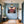 Leinwandbild Lebendige Lippen B-00018 fuer Flur und Eingang blau Querformat