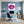 Leinwandbild Lebendige Lippen fuer Buero und Arbeitszimmer blau Quadrat