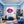 Leinwandbild Lebendige Lippen fuer Jugendzimmer blau Quadrat