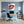 Leinwandbild Lebendige Lippen mit Farbträumen fuer Buero und Arbeitszimmer blau Quadrat