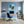 Leinwandbild Magische Natur in einer Seifenblase fuer Buero und Arbeitszimmer blau Quadrat