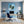 Leinwandbild Magische Natur in einer Seifenblase fuer Buero und Arbeitszimmer blau Quadrat