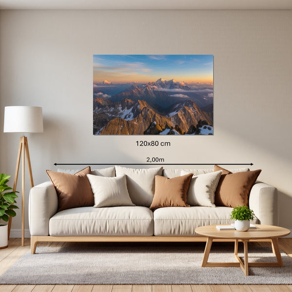 Leinwandbild Majestätische Berglandschaft120x80 cm Querformat