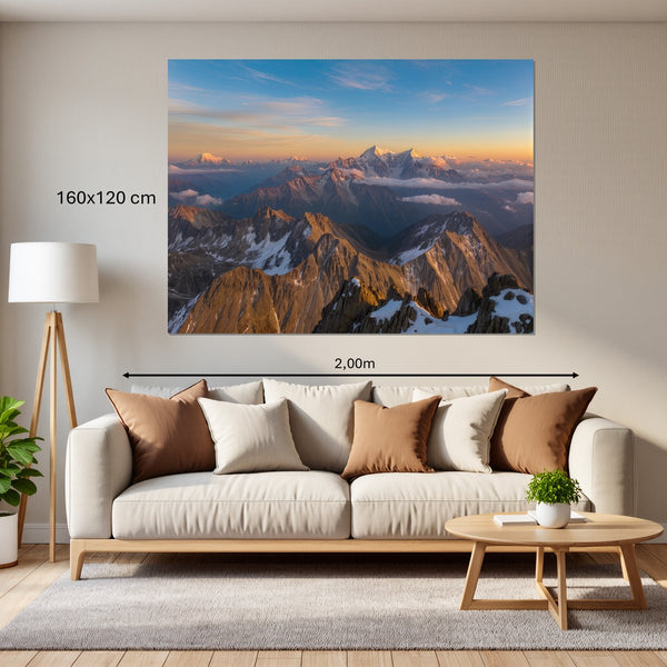 Leinwandbild Majestätische Berglandschaft160x120 cm Querformat