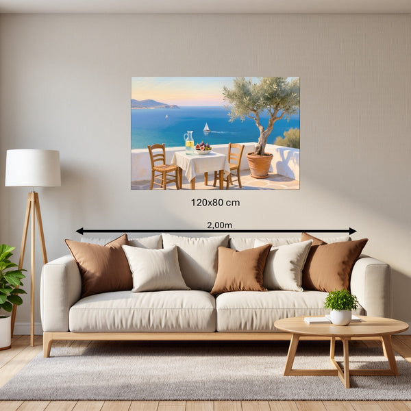 Leinwandbild Mediterrane Traumlandschaft 120x80 cm Querformat