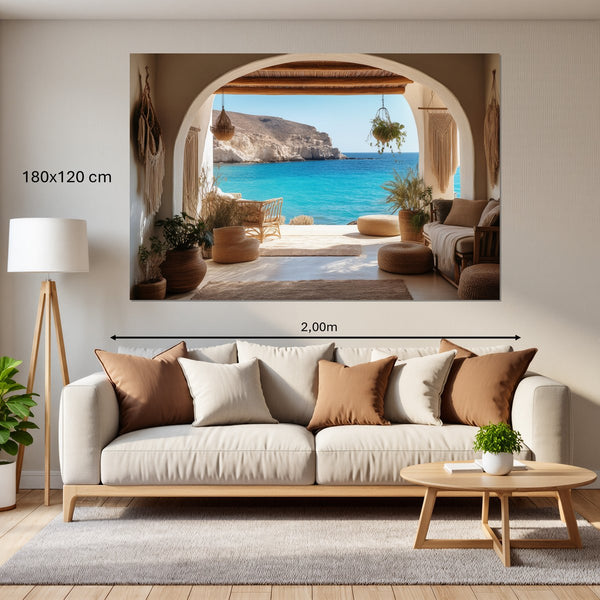 Leinwandbild Mediterranes Paradies180x120 cm Querformat