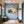 Leinwandbild Musik und Wellen fuer Flur und Eingang blau Querformat