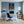 Leinwandbild Sternenhimmel über der Hängematte fuer Buero und Arbeitszimmer blau Hochformat