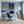 Leinwandbild Sternenhimmel über der Hängematte fuer Buero und Arbeitszimmer blau Hochformat