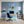 Leinwandbild Traumhafte Berglandschaft in einer Seifenblase fuer Buero und Arbeitszimmer blau Quadrat
