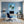 Leinwandbild Traumhafte Natur im Seifenblasen-Motiv fuer Buero und Arbeitszimmer blau Quadrat
