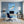 Leinwandbild Traumhafte Seifenblase am Strand fuer Buero und Arbeitszimmer blau Quadrat
