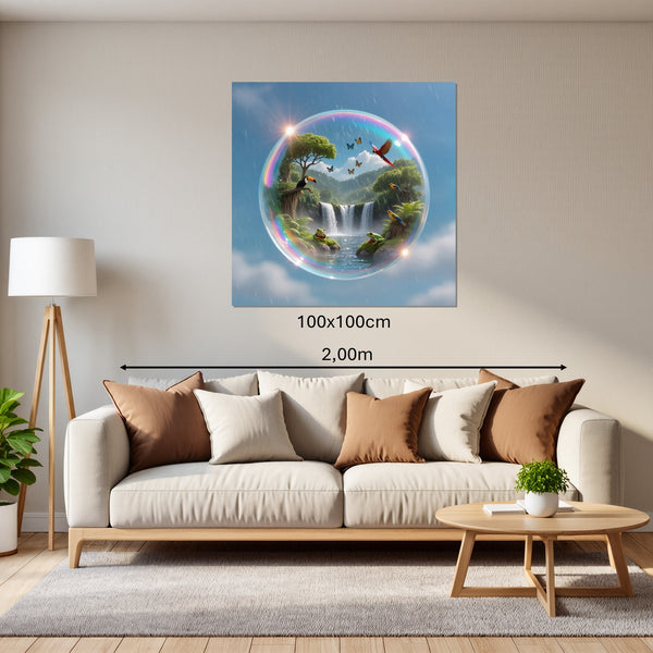 Leinwandbild Tropische Traumwelt100x100 cm Quadrat