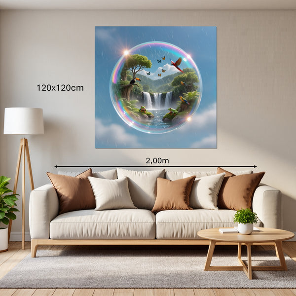 Leinwandbild Tropische Traumwelt120x120 cm Quadrat