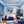 Leinwandbild Tropische Traumwelt fuer Jugendzimmer blau Quadrat