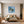Leinwandbild Tropisches Paradies in einer Seifenblase fuer Schlafzimmer gruen Quadrat