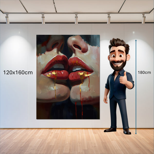 Leinwandbild Verborgene Leidenschaft B-00011 120x160 cm Hochformat