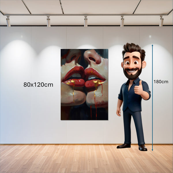 Leinwandbild Verborgene Leidenschaft B-00011 80x120 cm Hochformat
