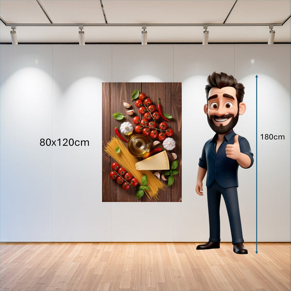 Poster Wandbild 80x120 cm Kulinarische Harmonie Hochformat