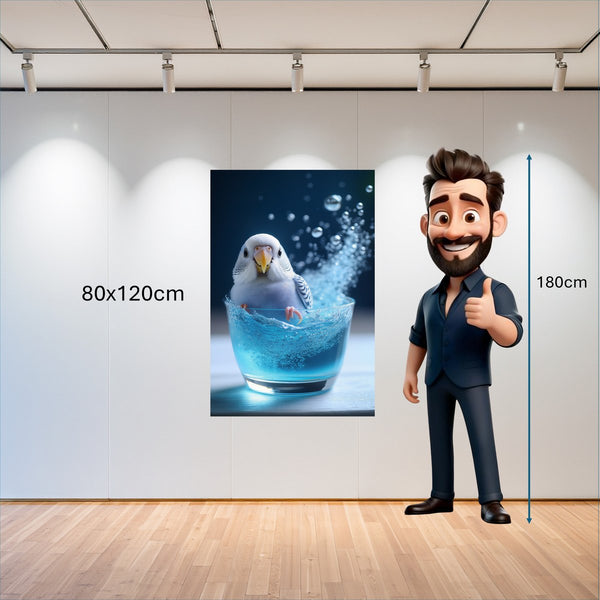 Poster Wandbild 80x120 cm Lebendige Freiheit Hochformat