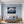 Poster Wandbild Astronaut im Weltall fuer Schlafzimmer blau Querformat