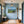 Poster Wandbild Berglandschaft im Sommer fuer Flur und Eingang blau Querformat