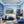 Poster Wandbild Berglandschaft im Sommer fuer Jugendzimmer blau Querformat