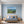 Poster Wandbild Berglandschaft im Sommer fuer Schlafzimmer blau Querformat