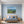 Poster Wandbild Berglandschaft im Sommer fuer Schlafzimmer blau Querformat