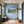 Poster Wandbild Berglandschaft mit See fuer Flur und Eingang blau Querformat