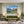 Poster Wandbild Berglandschaft mit See fuer Wohnzimmer gruen Querformat