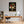 Poster Wandbild Blütenzauber im Silberbecher fuer Buero und Arbeitszimmer warmeFarben Hochformat