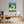 Poster Wandbild Dynamischer Tennis-Moment fuer Buero und Arbeitszimmer warmeFarben Hochformat