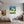 Poster Wandbild Dynamischer Tennis-Moment fuer Jugendzimmer gruen Hochformat