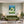 Poster Wandbild Dynamischer Tennis-Moment fuer Wohnzimmer gruen Hochformat