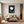 Poster Wandbild Elegante weiße Tulpe fuer Schlafzimmer gruen Hochformat