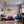 Poster Wandbild Goldener Baum unter blauem Himmel fuer Jugendzimmer warmeFarben Querformat