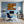 Poster Wandbild Herbstliche Landschaft am Wasser fuer Büro- und Arbeitszimmer blau Querformat
