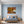 Poster Wandbild Herbstliche Landschaft am Wasser fuer Schlafzimmer blau Querformat
