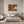 Poster Wandbild Herbstliche Landschaft am Wasser fuer Schlafzimmer grauoderbeige Querformat
