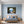 Poster Wandbild Idyllische Berglandschaft fuer Schlafzimmer blau Querformat