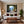 Poster Wandbild Idyllische Berglandschaft fuer Wohnzimmer warmeFarben Querformat